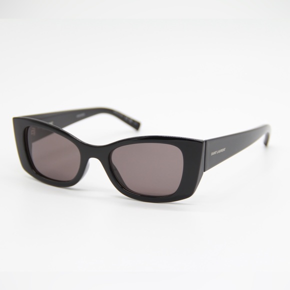 NEW SAINT LAURENT SL593 001 WOMEN BLACK BROWN SUNGLASSES SL 593 - Picture 2 of 11